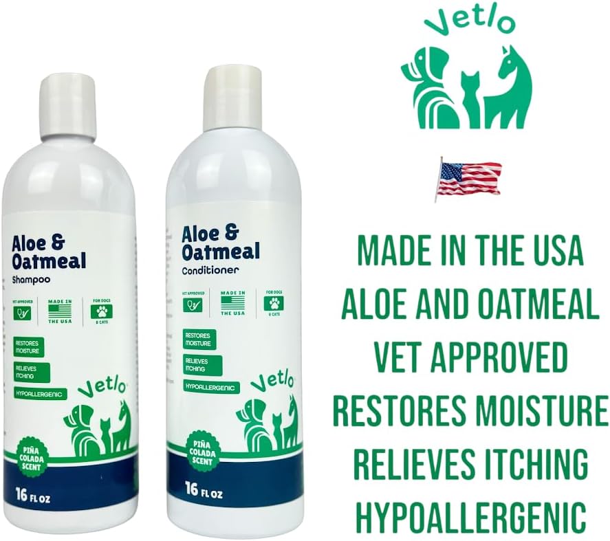 Dog Shampoo and Conditioner Set for Allergies